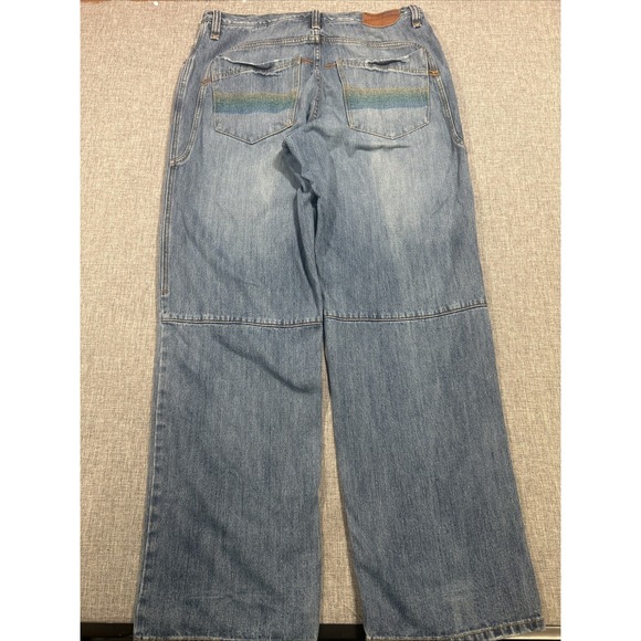 Rocawear Other - Vintage Rocawear Jeans Mens 36x33 Baggy Fit Y2K Streetwear Blue Denim